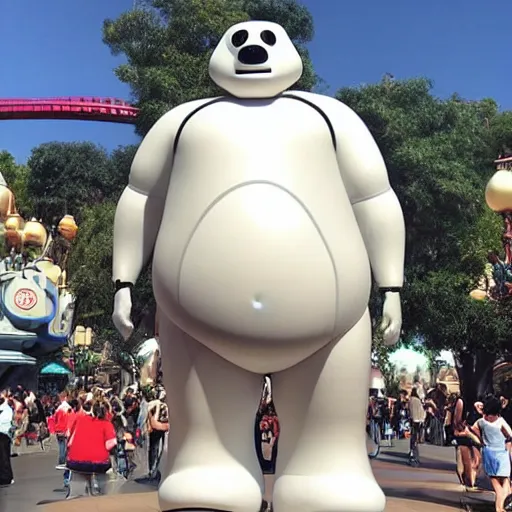 Prompt: “ baymax at disneyland ”