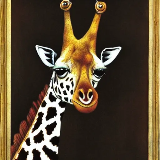 Image similar to a giraffe by salvador dali