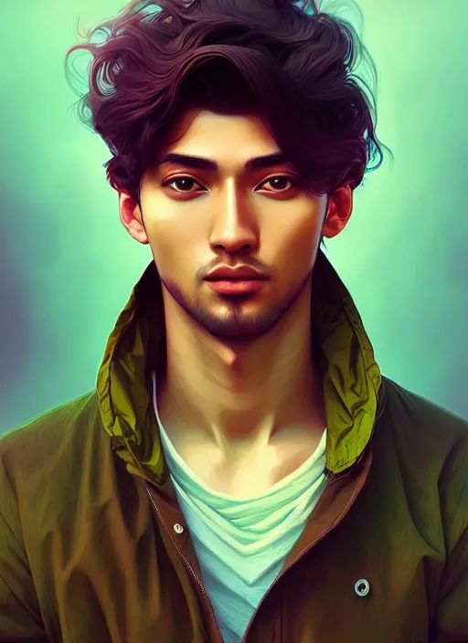 Image similar to handsome kakshi, half body shot, path traced, highly detailed, high quality, digital painting, alena aenami, lilia alvarado, shinji aramaki, karol bak, alphonse mucha, tom bagshaw