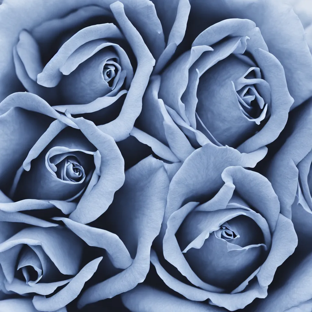 Prompt: A high quality photograph of a beautiful blue rose