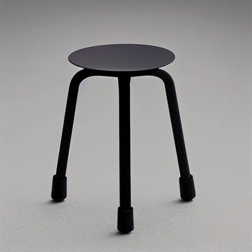 Prompt: the bokeh stool by tadao ando