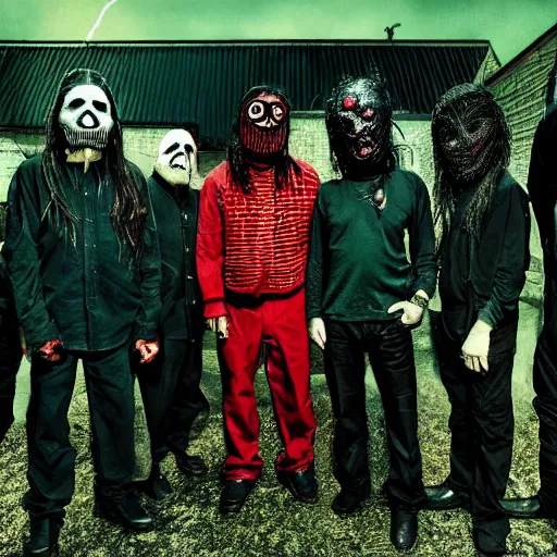 Image similar to slipknot album cover by terry richardson and wes anderson 4k high quality best