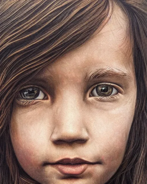 Image similar to highly detailed breathtaking portrait, andrew reid