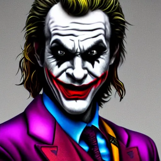 Image similar to ryan reynolds as joker, photorealistic, detailed,