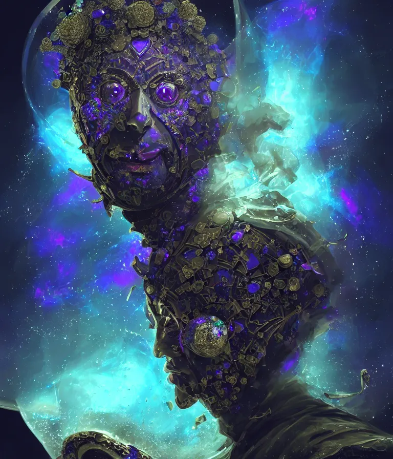 Image similar to front!!! shot of a court jester!!! character, mesmerizing fractal hypercubes, dark holography!!!, future, metallic nebula, crystalline edges, polygonal, elegant, highly detailed, centered, (((artstation, concept art, jagged, sharp focus, artgerm, Tomasz Alen Kopera, Peter Mohrbacher, donato giancola, Joseph Christian Leyendecker, WLOP, Boris Vallejo))), ((raytracing)), mugshot!!!!!, ugly!!!!!!, octane render, nvidia raytracing demo, octane render, nvidia raytracing demo, octane render, nvidia raytracing demo, 8K