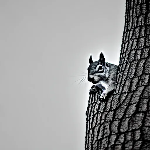 Image similar to mono chrome outline of a squirrel with a white background