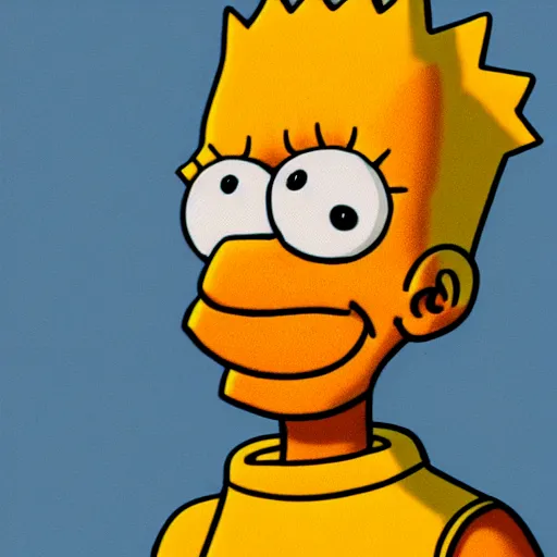 Prompt: a highly detailed photograph of Bart Simpson as a real human boy