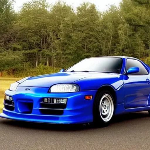 Image similar to toyota supra mixed with a mazda rx 7