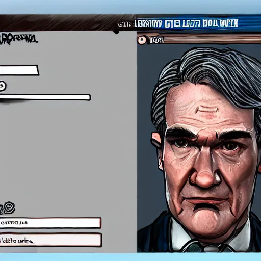 Image similar to Screenshot of Jerome Powell as a character in Dead By Daylight