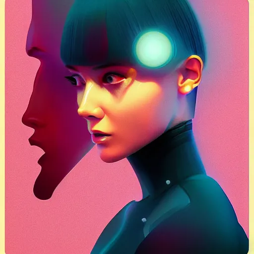 Image similar to portrait beautiful sci - fi girl, blade runner 2 0 4 9, futuristic desert city metropolis, digital art, pop art by hsiao - ron cheng