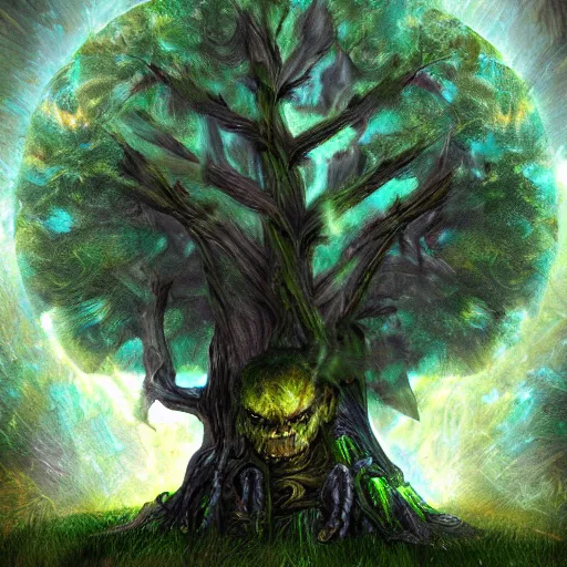 Image similar to ancient tree protector warcraft 3 digital art