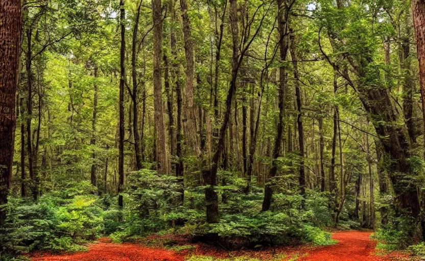 Prompt: top 1 0 most beautiful forests in north carolina