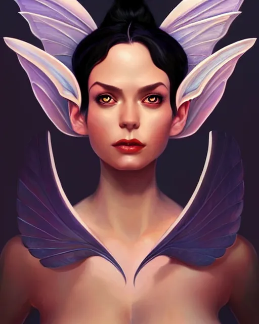 Image similar to portrait of a beautiful powerful pixie with wings, digital painting, artstation, concept art, smooth, sharp focus, illustration, art by disney, symmetry face, fine details. art by alex ross, brittney lee