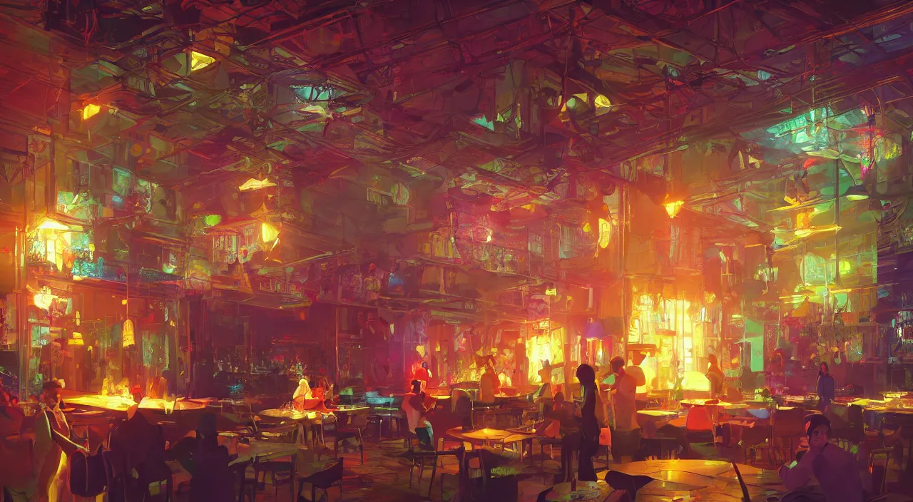 Image similar to bazaar zouk oriantal multicolorful sky shine place mosquet painting stylized digital video game icon global illumination ray tracing 8 k hd resolution, by ilya kuvshinov and cushart krentz and gilleard james