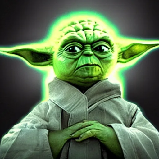 Image similar to furious angry evil big huge yoda