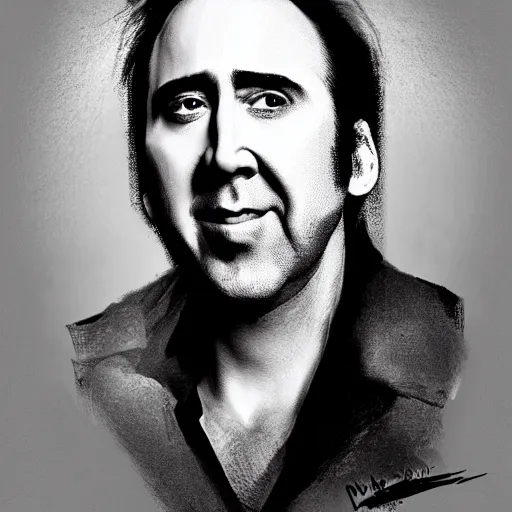 Prompt: nicolas cage with pomegranate body, caricature concept art