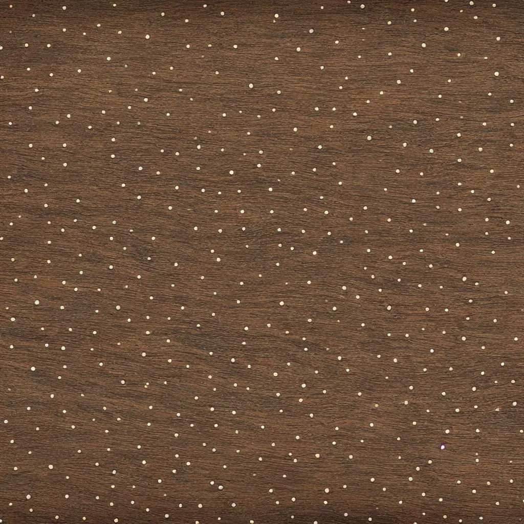 Image similar to a close up of a wooden surface with dots, an ultrafine detailed painting by pixar, polycount, american scene painting, physically based rendering, prerendered graphics, repeating pattern