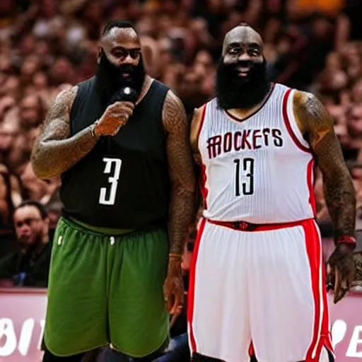 Prompt: Rick Ross as James Harden