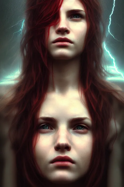 Prompt: head portrait of Lilith, portrait, mythology, photo-realistic, hyper-realism, HDR , super detailed, octane render, dramatic lightning, cinematic, by John William Waterhouse