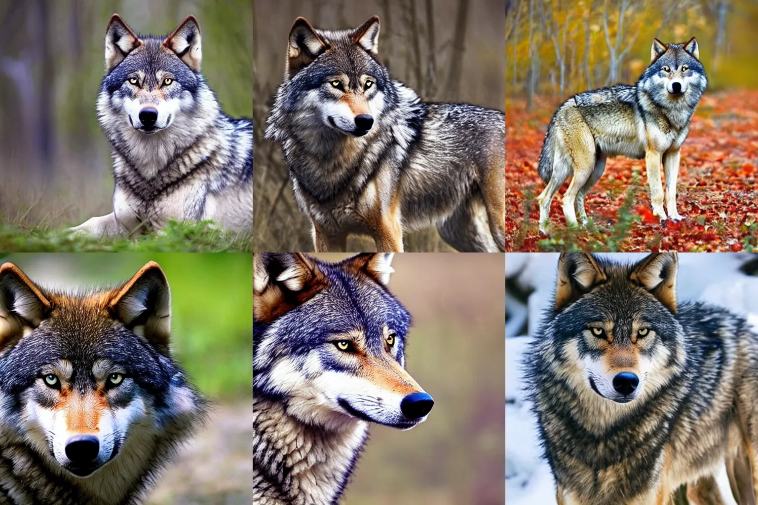 Prompt: beautiful female wolf photographed in the wild