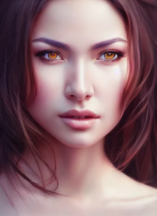 Image similar to photo of a gorgeous young woman in the style of stefan kostic, realistic, sharp focus, 8k high definition, insanely detailed, intricate, elegant, art by stanley lau and artgerm