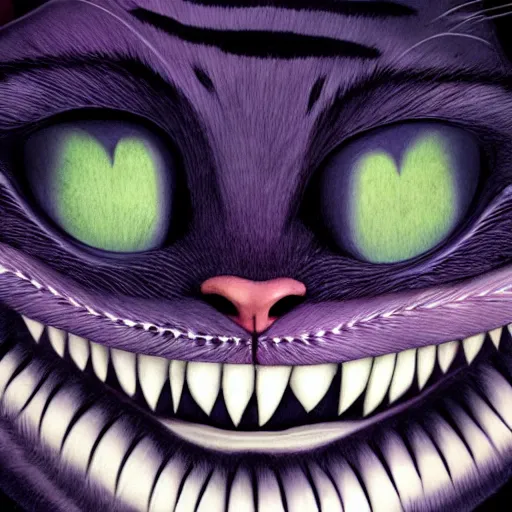 Prompt: The Cheshire Cat, in the style of ALex Ross