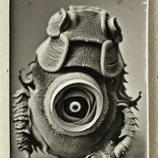 Image similar to tardigrade!!! daguerreotype portrait photograph. inspired by gerard grom and ansel adams. floral theme. beautiful. highly detailed. old timey.