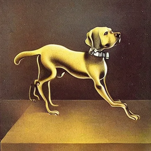 Prompt: a dog by salvador dali