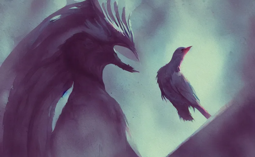 Image similar to a painting of delibirb 6 6 6 trending on artstation in the style of greg rutkowski, 3 d, watercolor, male, portrait, wisdom