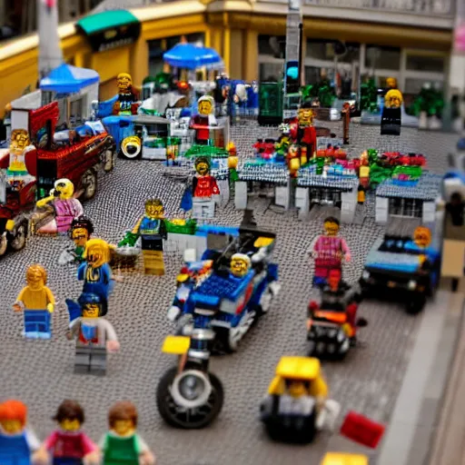 Image similar to paris made with lego