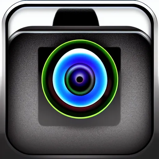 Prompt: app icon for camera exercise app