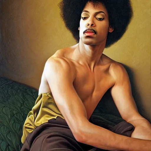 Image similar to Portrait of Prince by Francine van Hove