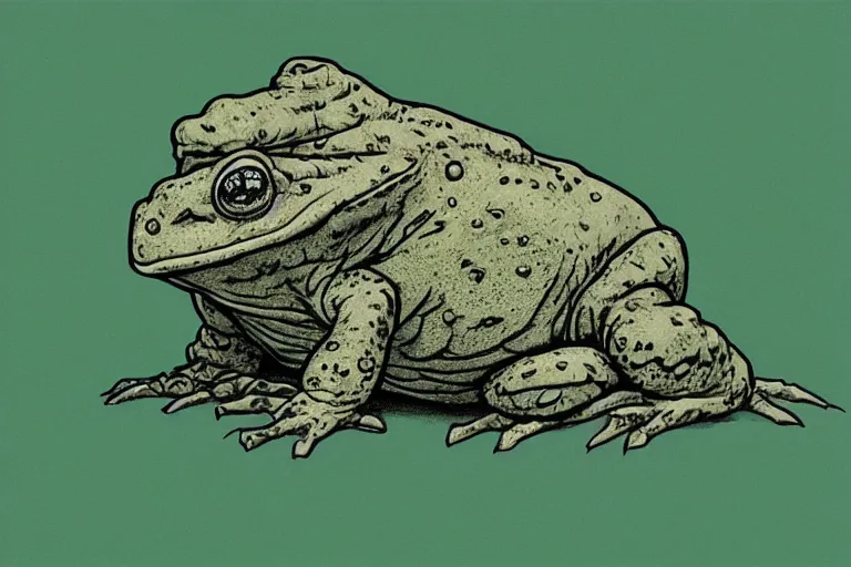 Prompt: portrait of the angry but cute toad, in the style of Greg Broadmore and Arthur Rackham,trending on artstation, light lighting side view,digital art,surrealism ,macro,blueprint ,vaporwave ,