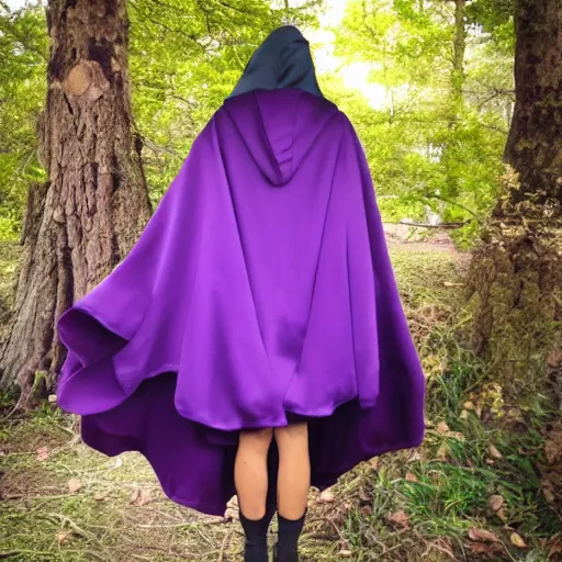 Image similar to purple cloak, full body