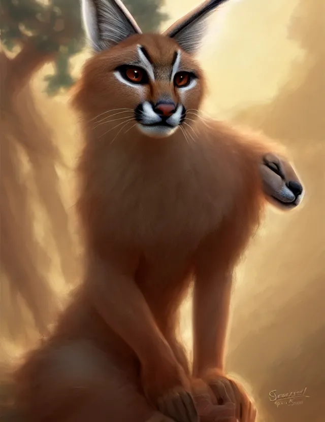 Image similar to cute fluffy caracal in a ancient greek city, wearing laurel chaplet hat on head | | cute, key visual, realistic shaded perfect face, fine details by stanley artgerm lau, wlop, rossdraws, james jean, andrei riabovitchev, marc simonetti, and sakimichan, trending on artstation