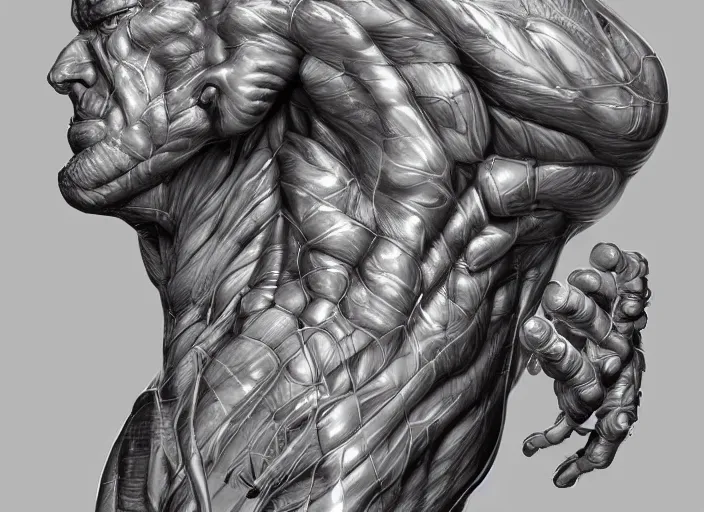 Prompt: a biologic man 4 1 6 0 by artgerm and ernt haeckel, trending on artstation