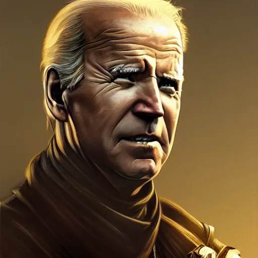 Image similar to Joe Biden face in the role of Nathan Drake, western, D&D, fantasy, intricate, elegant, highly detailed, digital painting, artstation, concept art, matte, sharp focus, illustration, art by Artgerm and Greg Rutkowski and Alphonse Mucha