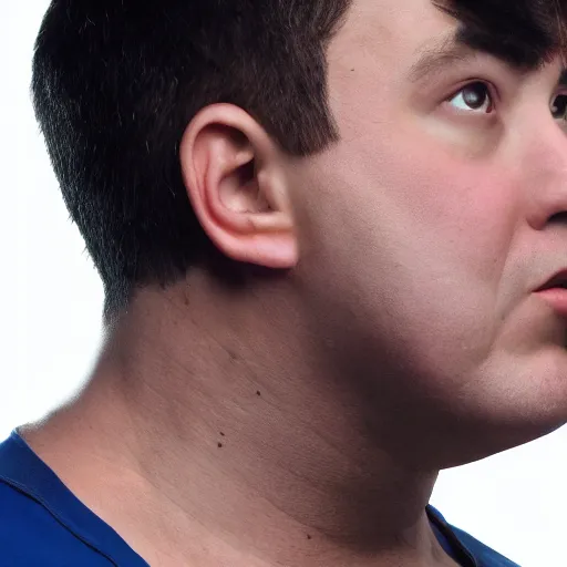 Image similar to tonys fat neck, 8k, ultra hd, highly detailed,