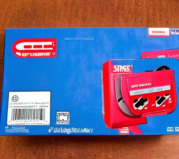 Image similar to snes cartrige package of a blue ninja in a red forest