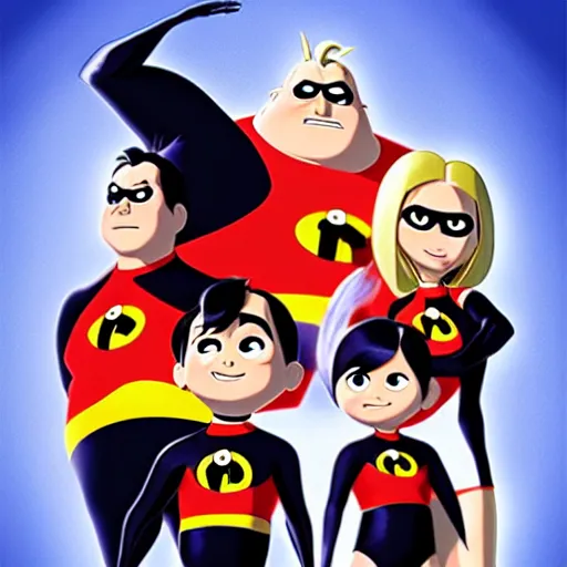 Prompt: The Incredibles in the style of Studio Ghibli Hayao Miyazaki