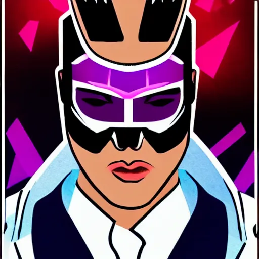 Image similar to 3d Miami VIce Luchador