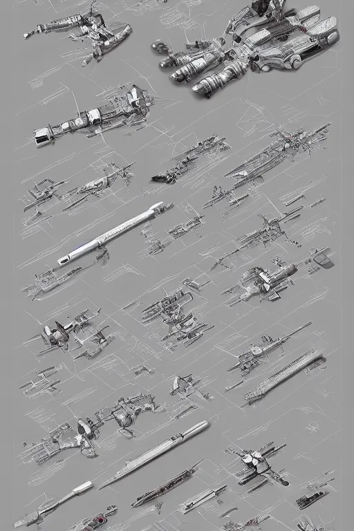 Prompt: exploded view!! aesthetically pleasant technical drawing of an open - source nuclear weapon machinery, hyperdetailed, complex, intricate, isometric, 4 k, trending on artstation