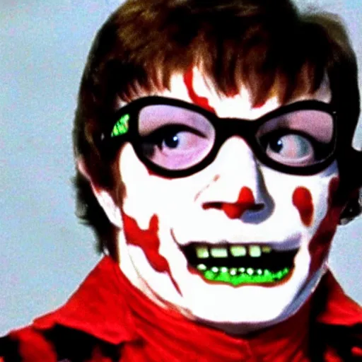 Image similar to Austin Powers as a zombie dancing to thriller