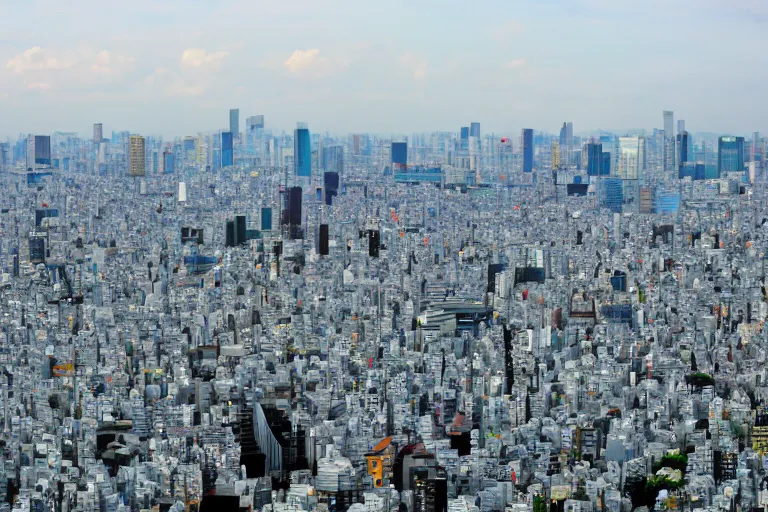 Image similar to tokyo in distant future photo