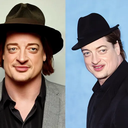 Image similar to brendan fraser with a hat