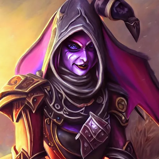 Image similar to Sylvanas, hearthstone art