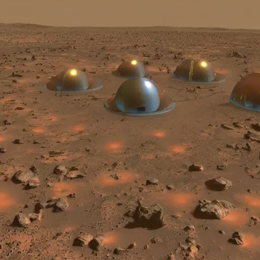 Image similar to mars colonization, aliens