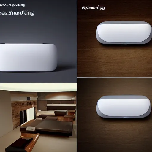 Image similar to Samsung SmartThings, concept art, designed by China and Joongwon Jeong, studio ambient lighting