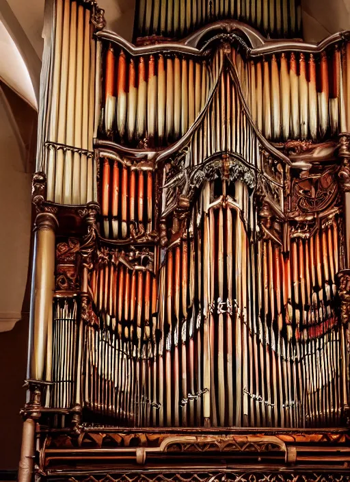 Image similar to old pipe organ in ireland, cinematic, ultra detailed, 8 k, concept art, lisa yuskavage