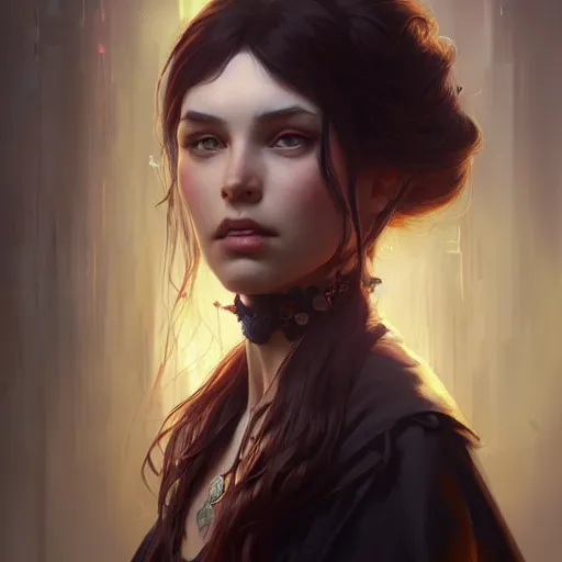 Image similar to Isabella, child of dark, highly detailed, digital painting, artstation, concept art, smooth, sharp focus, illustration, Unreal Engine 5, 8K, art by artgerm and greg rutkowski and alphonse mucha